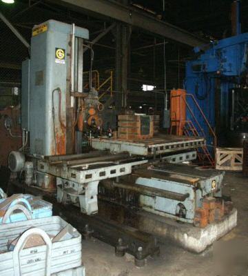 Horizontal boring mill table type giddings lewis 4 in.