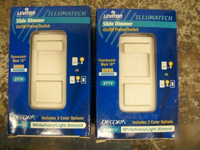 Leviton flourscent dimmer illumatech slide dimmer 277V