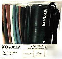 Mini heat gun - and tubing set of colors and sizes gun