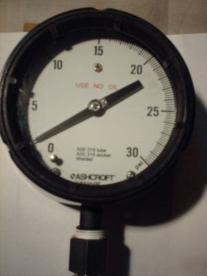 New 0-30 ashcroft pressure gauge-4.5