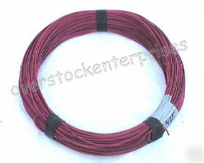 New 100' of awg #8 red stranded copper wire - brand 