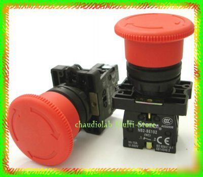 New 4 pcs emergency stop pushbutton switch #1010