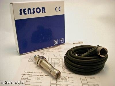 New M12 npn no+nc sn=2MM proximity sensor switch 