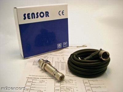 New M12 npn no+nc sn=2MM proximity sensor switch 