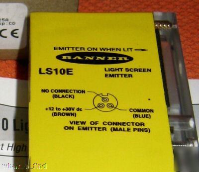 New banner LS10E light screen emitter 12 - 30 vdc 