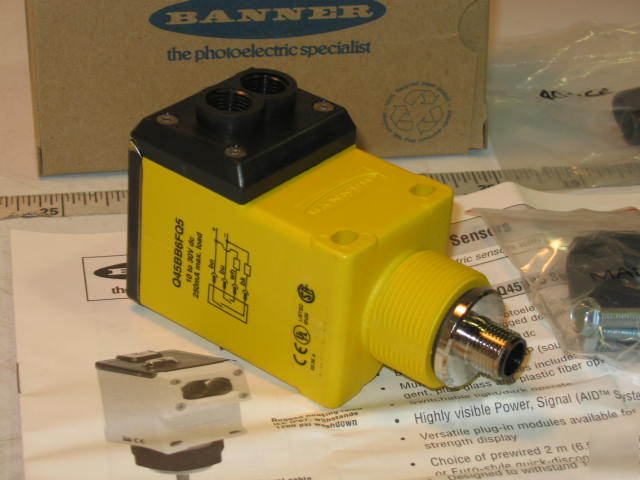 New banner infrared glass fiber optic sensor Q45BB6FQ5