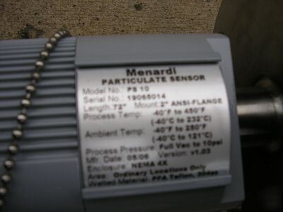 New menardi particulate sensor model ps 10 