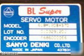 New sanyo denki servo motor 61BM120 , open box