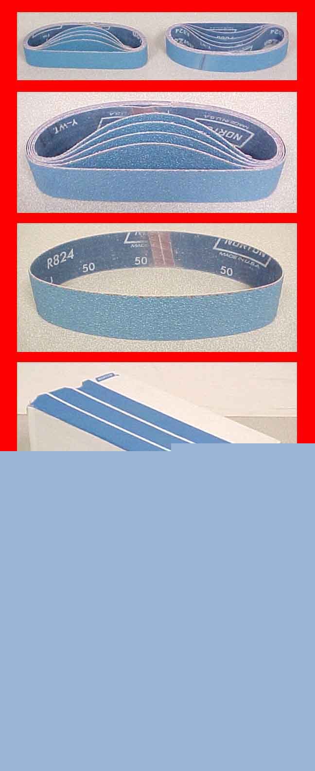 Norton sanding belts 20 1-1/2