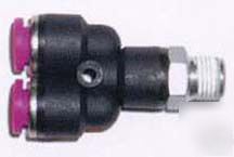 Pneumatic y connector 3/16