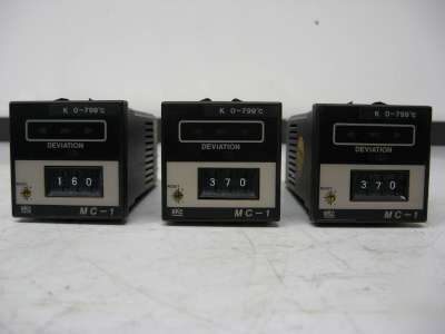 Rkc temperature controller mc-1 *lot of 3*