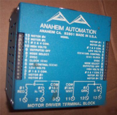 Stepper motor terminal block * anaheim automation