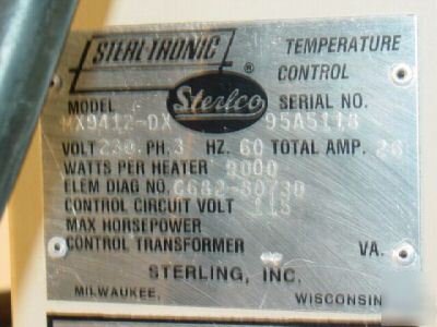 Sterling sterlco MX9412-dx temperature control unit