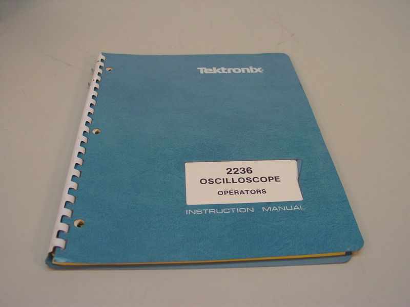 Tektronix 2236 oscilloscope operators manual