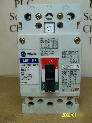 140U-H6C3-D10/a allen bradley breaker 140UH6C3D10 A101