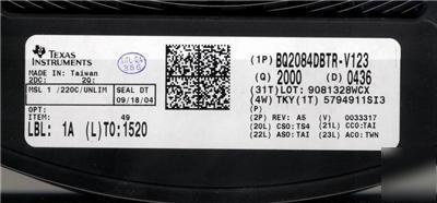 2000PC ti BQ2084 li-ion battery chip BQ2084DBTR $1.4/pc