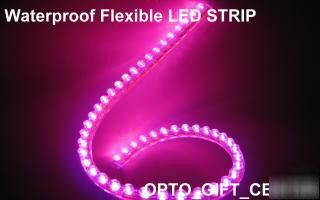 2PC pink 48CM pvc neon light strip 48 led bulb 12V use