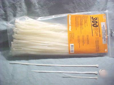 300 asst wht nylon wire ties for home, auto, & marine