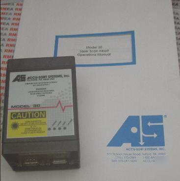 Accu-sort long range barcode laser scanner model 30 
