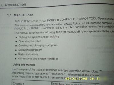 Fanuc cnc manual r-J3I model b spot tool operation