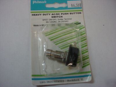 Heavy duty ac/dc push button switch, ( qty 3 ea )