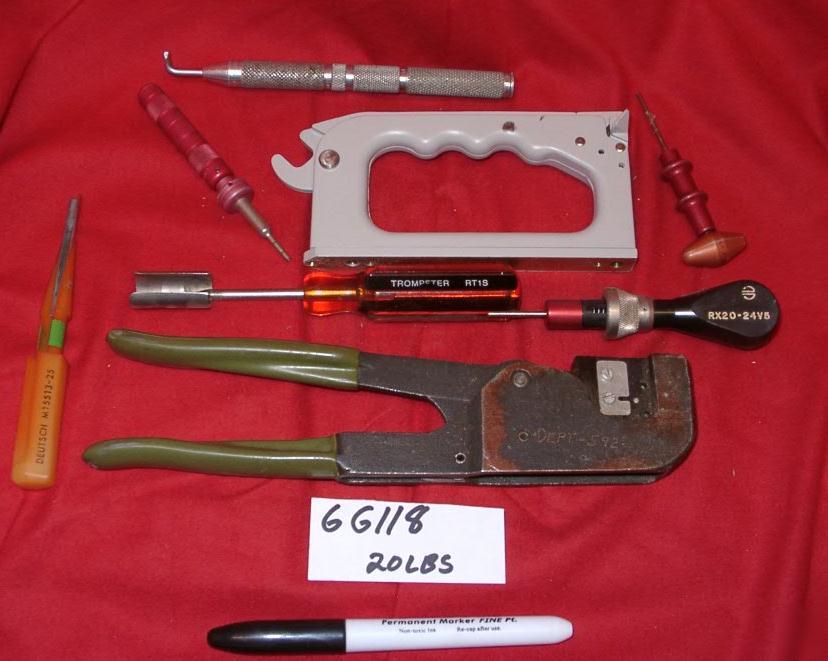 Mil spec crimp tools berg burndy bendix trompeter deut