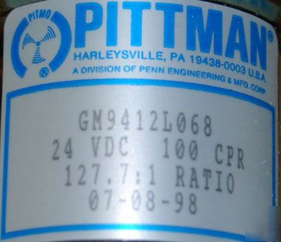 New __ 3 pittman motors __ 24 vdc 127.7:1 ratio