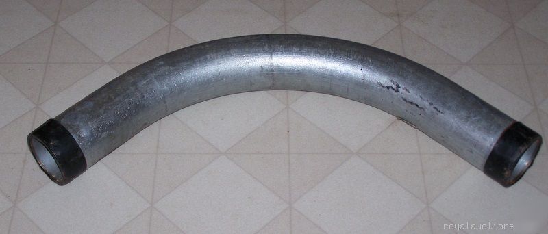 New galvanized conduit 90 degree elbow 3-1/2