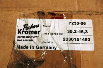 Packers kromer zero gravity balancer- 7230-06- as is