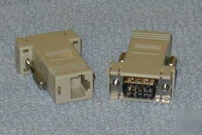 Rj-45 to DB9 adpapter pair