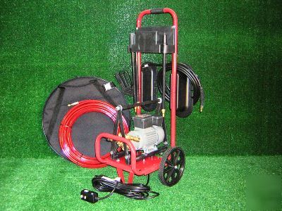 Sewer jetter-drain cleaner snake machine rooter