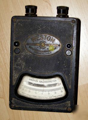 Weston galvanometer vintage lab equipment wwii nice 