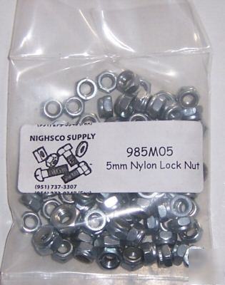 5MM nylon lock nut -100 quant- high quality- 985M05