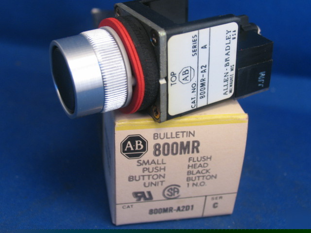 800MR-A2D1 allen bradley small flush pushbutton black
