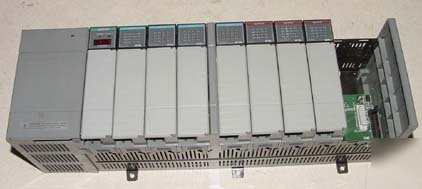 Allen bradley SLC500 ten slot rack, ps, & i/o modules