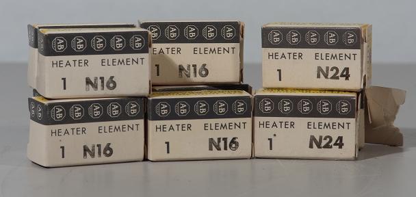 Allen bradley heater element N16 & N24 lot of 10 