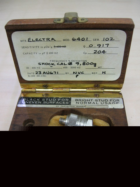G29322 electra scientific 6401 accelerometer