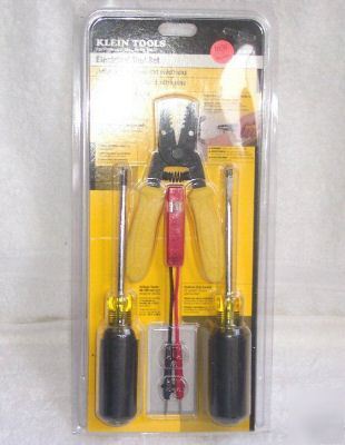Klein tools electrical tool set-stripper/screwdrivers