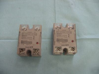 Lot of omron G3NA-205B solid state relays, qty. 2 <