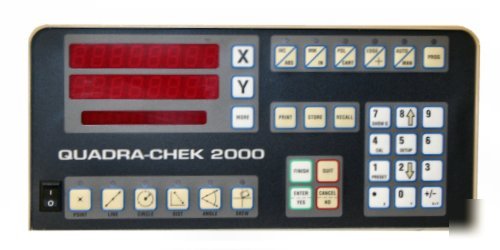Metronics quadra-check 2000 dro, model 2210-nl