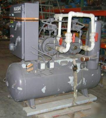 Nash duplex vacuum pump package: pump size MHF80 (1725)