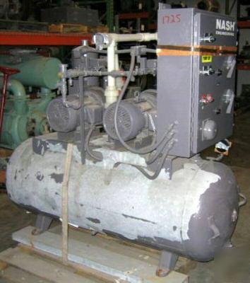 Nash duplex vacuum pump package: pump size MHF80 (1725)