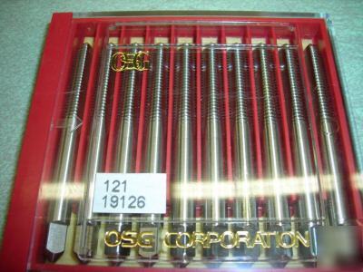 New 10 osg metric hand taps M6 x 1 three flute hss nos