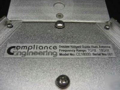 New and calibrated ridged horn antenna 1 - 18 ghz emc 