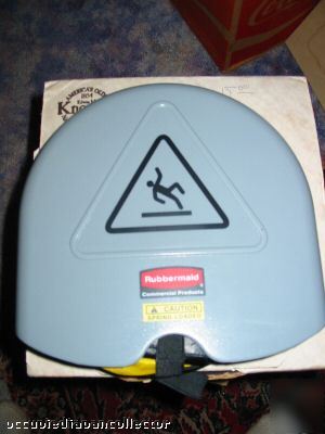 New commercial rubbermaid caution sign brand fold up