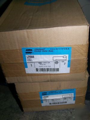 New lot crouse hinds conduit body conduit LR888 3