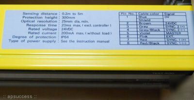 New omron safety light curtains F3S-A162P 