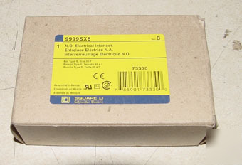 New square d n.o. electrical interlock 9999SX6 in box