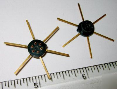 New transistor socket 6PIN unique collectible gold