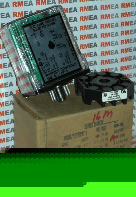 New warrick controls relay 16M EIA0 120VAC nos